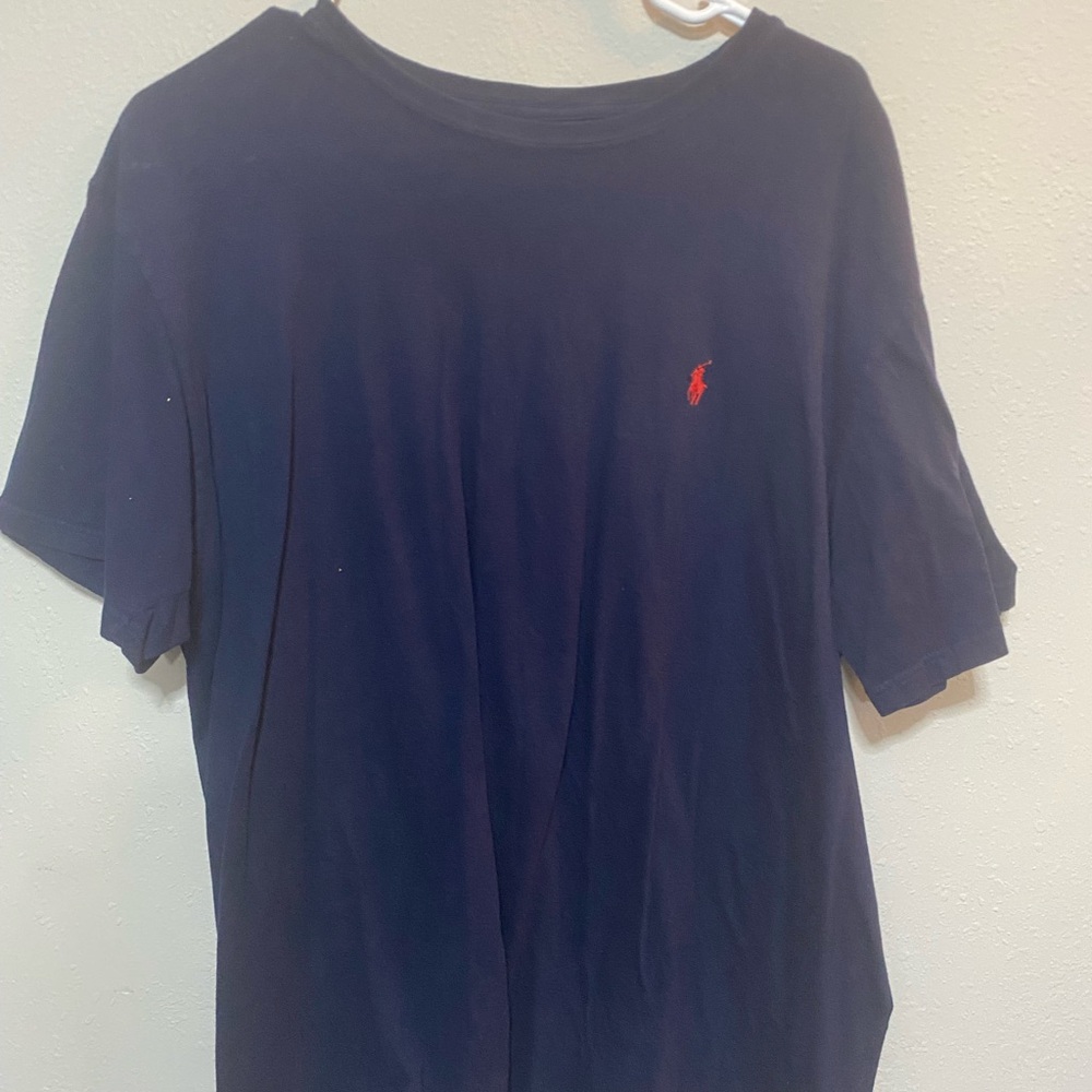 Polo Ralph Lauren Navy T-Shirt with Red Logo